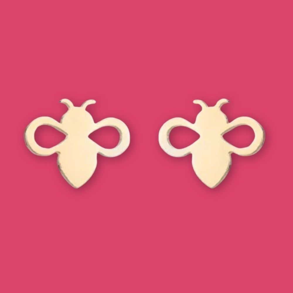 Bee Gold Earrings